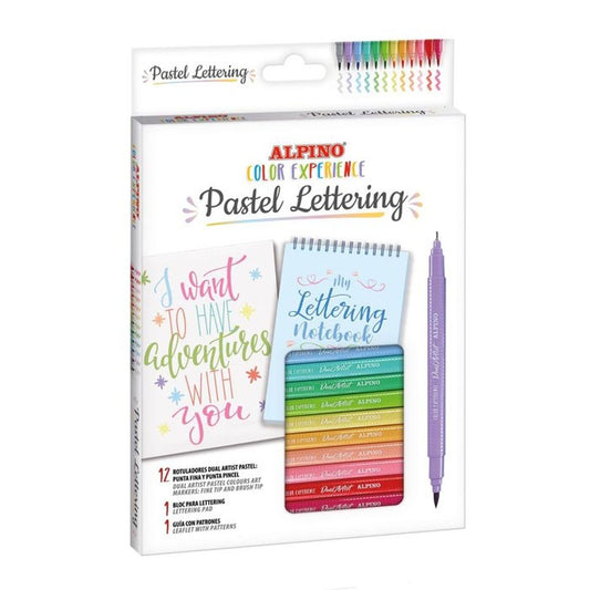 Set alpino color experience pastel lettering libreriadavinci